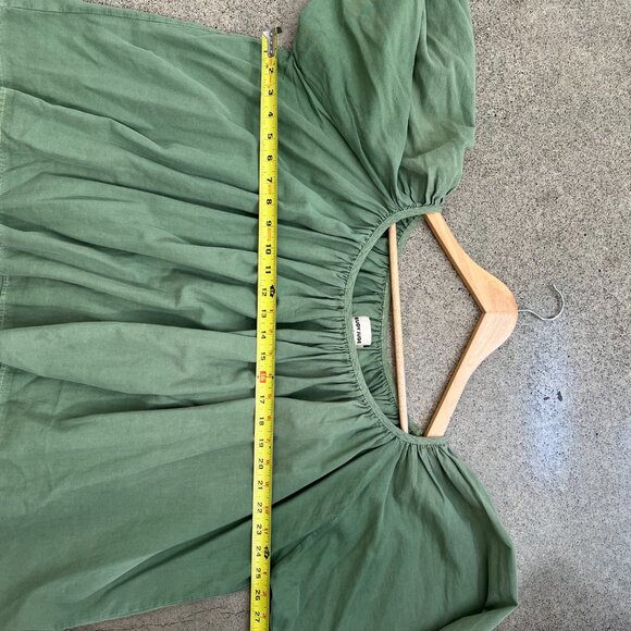 EUC Rudy Jude gather blouse in green bean, size small - Picture 4 of 6
